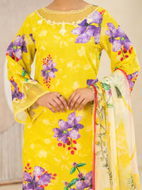 Yellow Lawn Stitched 3Pc - ALP-3PS-2491