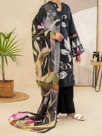 Black Lawn Stitched 3Pc - ALP-3PS-2492