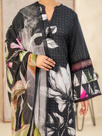 Black Lawn Stitched 3Pc - ALP-3PS-2492