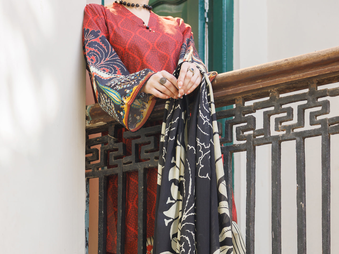 Maroon Lawn Stitched 3Pc - ALP-3PS-2557