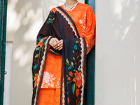 Orange Lawn Stitched 3Pc - ALP-3PS-2560
