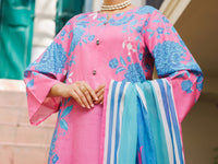 Pink Lawn Stitched 3Pc - ALP-3PS-2561