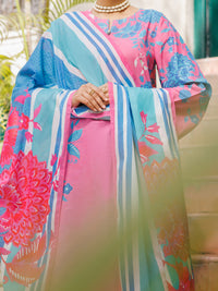 Pink Lawn Stitched 3Pc - ALP-3PS-2561