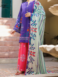 Purple Lawn Stitched 3Pc - ALP-3PS-2562
