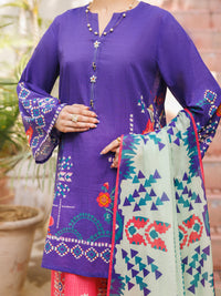 Purple Lawn Stitched 3Pc - ALP-3PS-2562