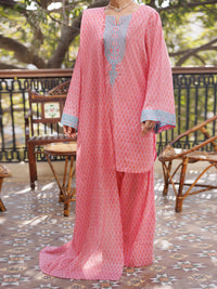 Pink Lawn Stitched 3Pc - ALP-3PS-2574