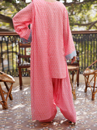 Pink Lawn Stitched 3Pc - ALP-3PS-2574