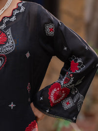 Black Cambric Stitched 3Pc - ALP-3PS-2575