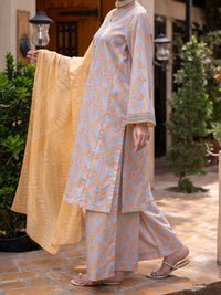 Multicolor Cambric Stitched 3Pc - ALP-3PS-2581