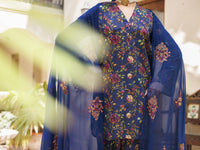 Blue Lawn Stitched 3PC - ALP-3PS-2595