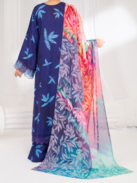 Purple Poly Lawn Stitched 3 Piece - ALP-3PS-2604