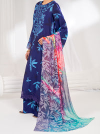 Purple Poly Lawn Stitched 3 Piece - ALP-3PS-2604