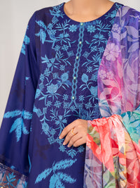 Purple Poly Lawn Stitched 3 Piece - ALP-3PS-2604