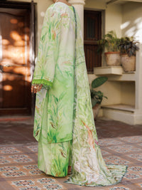 Light Green Poly Lawn Stitched 3 Piece - ALP-3PS-2605