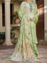 Light Green Poly Lawn Stitched 3 Piece - ALP-3PS-2605