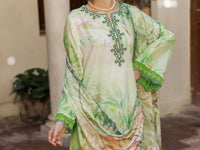 Light Green Poly Lawn Stitched 3 Piece - ALP-3PS-2605