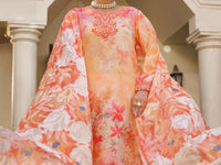 Peach Poly Lawn Stitched 3 Piece - ALP-3PS-2606