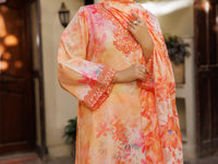 Peach Poly Lawn Stitched 3 Piece - ALP-3PS-2606