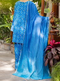 Blue Lawn Stitched 3PC - ALP-3PS-2608