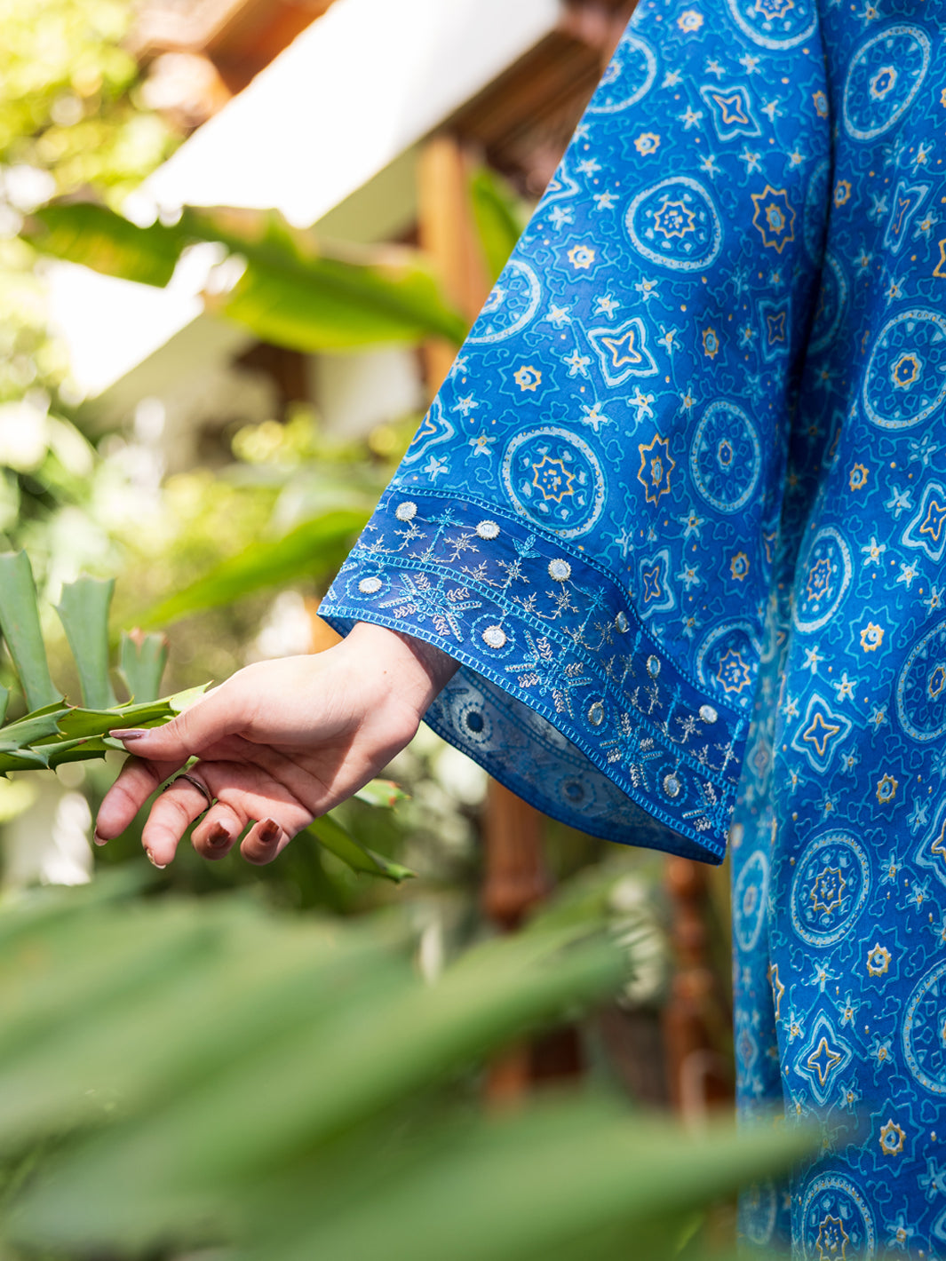 Blue Lawn Stitched 3PC - ALP-3PS-2608