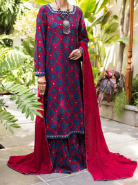 Maroon Cotton Stitched 3PC - ALP-3PS-2609