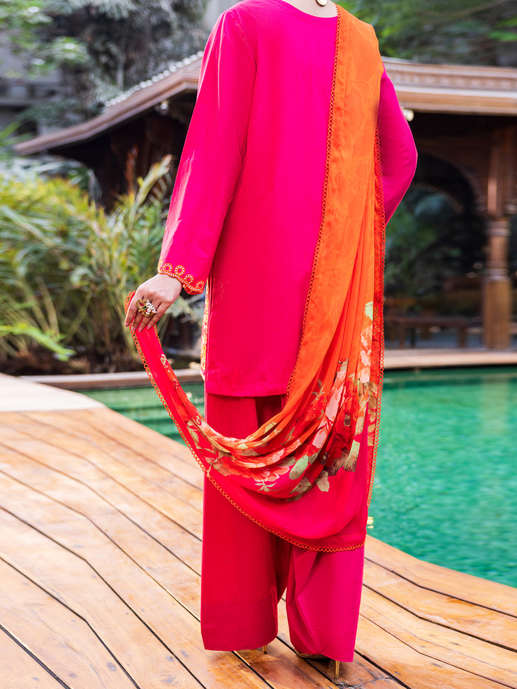 Pink Cotton Stitched 3PC - ALP-3PS-2625