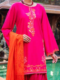 Pink Cotton Stitched 3PC - ALP-3PS-2625