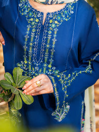 Blue Cotton Stitched 3PC - ALP-3PS-2627