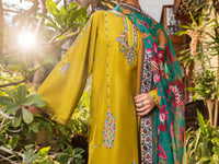 Green Cotton Stitched 3PC - ALP-3PS-2628