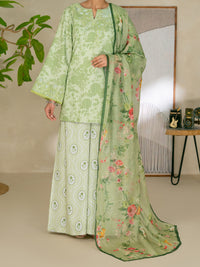 Green Swiss Jacquard 3Pc Stitched - ALP-3PS-2632