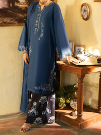 Blue Cotton Stitched 3 Piece - ALP-3PS-2635