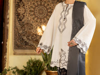 Black & White Cotton Stitched 3 Piece - ALP-3PS-2638