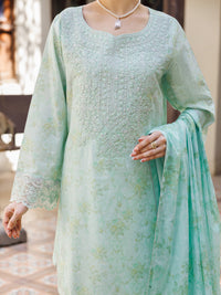 Light Green Stitched 3 Piece - ALP-3PS-2639