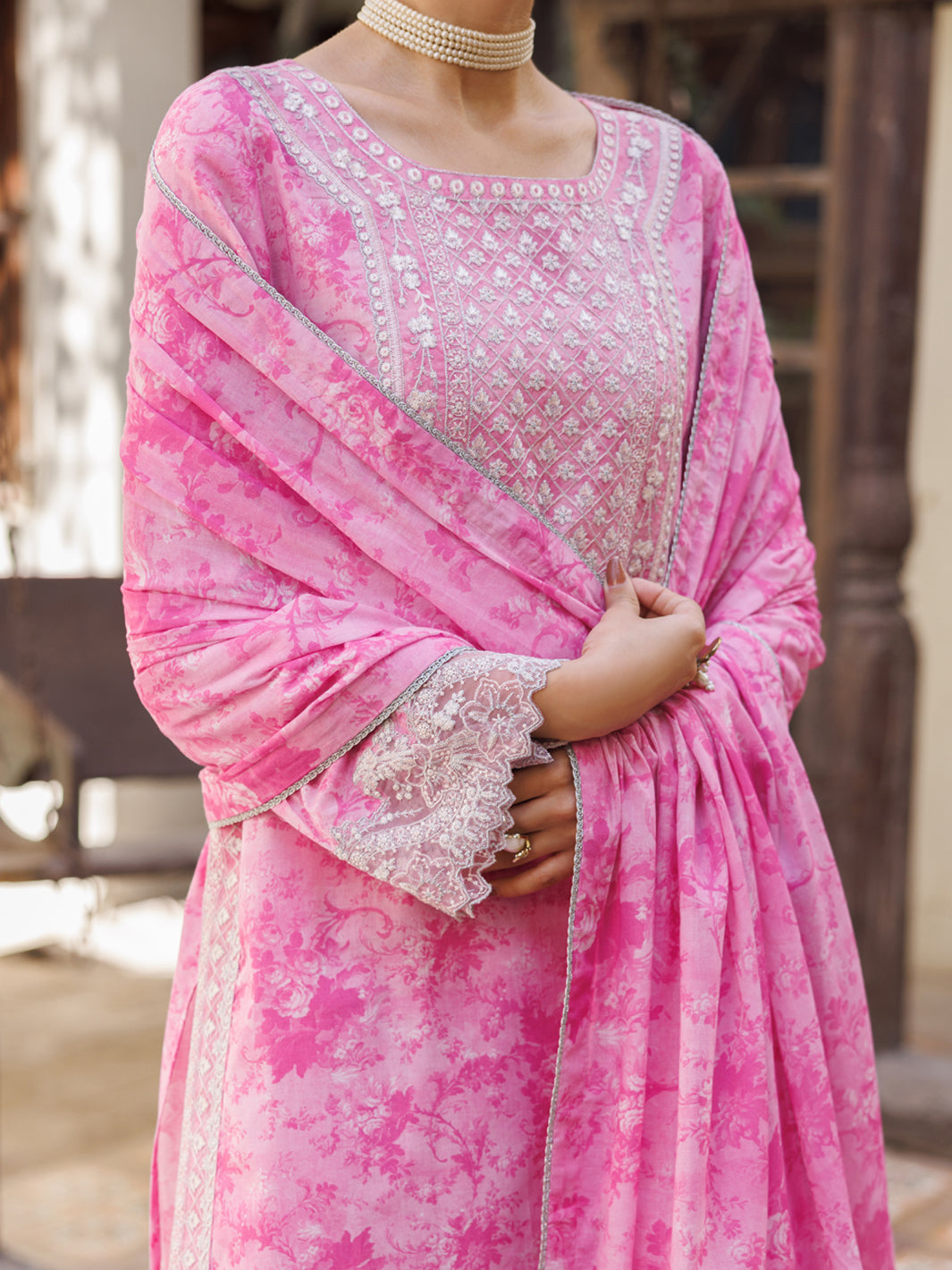 Pink Lawn Stitched 3Pc - ALP-3PS-2642