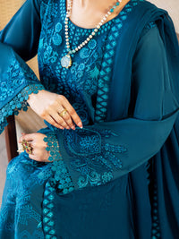 Turquoise Lawn Stitched 3Pc - ALP-3PS-2646