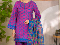 Purple Lawn Unstitched 3PC - ALP-3PS-2681