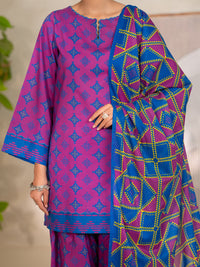 Purple Lawn Unstitched 3PC - ALP-3PS-2681