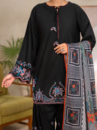 Black Lawn 3Pc Unstitched - ALP-3PS-2688
