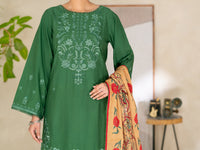 Green Lawn Unstitched 3Pc - ALP-3PS-2690