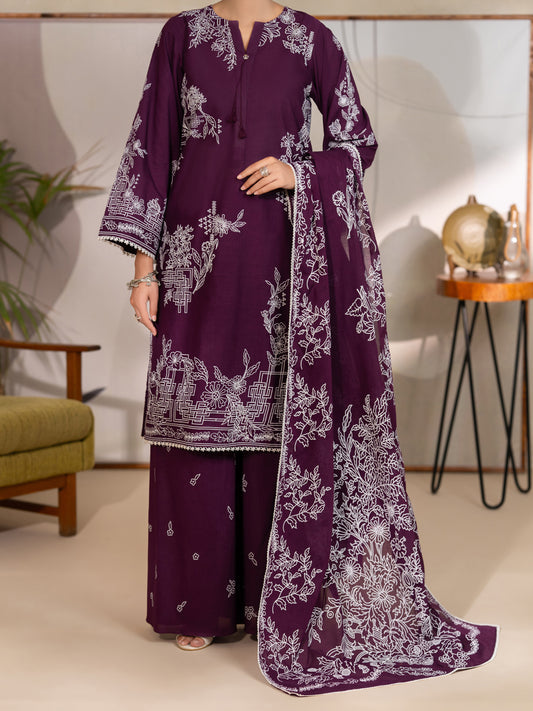 Purple Lawn Unstitched 3PC - ALP-3PS-2704