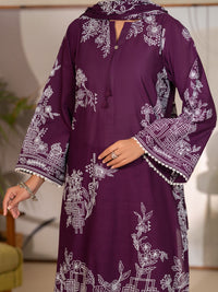 Purple Lawn Unstitched 3PC - ALP-3PS-2704
