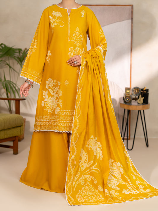 Mustard Lawn Unstitched 3PC - ALP-3PS-2705