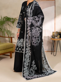 Black Lawn Unstitched 3PC - ALP-3PS-2706