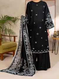 Black Lawn Unstitched 3PC - ALP-3PS-2706