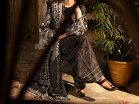 Charcoal Cotton Lawn Unstitched 3PC - ALP-3PS-2712