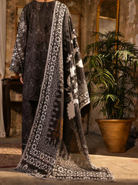 Charcoal Cotton Lawn Unstitched 3PC - ALP-3PS-2712