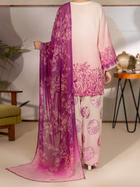 Pink Lawn 3Pc Unstitched - ALP-3PS-2715