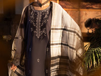 Grey Cotton Unstitched 3PC - ALP-3PS-2720