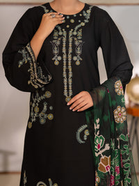 Black Lawn Unstitched 3PC - ALP-3PS-2731