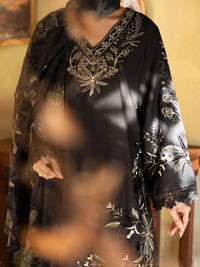 Charcoal Dyed Lawn Unstitched 3 Piece - ALP-3PS-2736